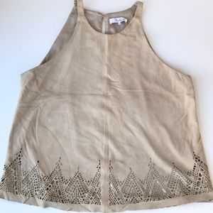 Parker Suede Tank Top Size Medium